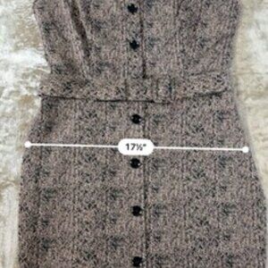 Express Fitted Below Knee Dress Classic 1950"s Retro Dress Size Large